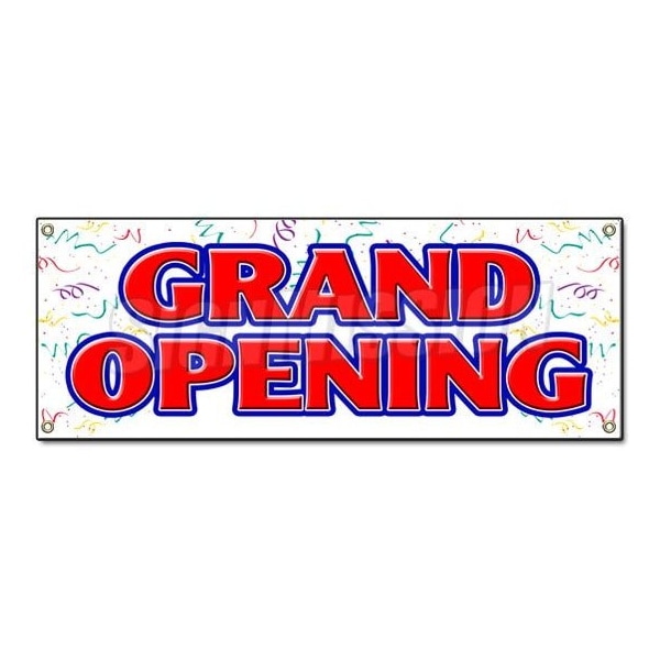 Signmission GRAND OPENING BANNER SIGN new store sign signs open soon B-Grand Opening - main